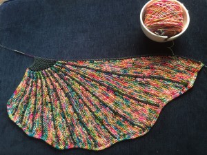 Image of knitting progress